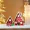 Glitzhome® Christmas Lighted Wooden House Table Décor Set